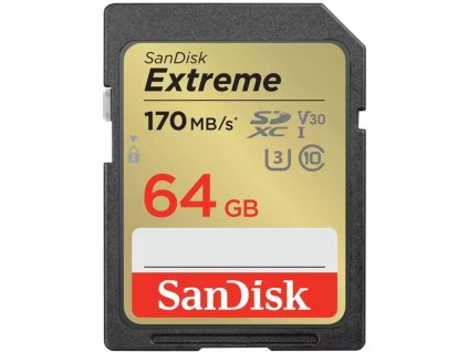 sandisk extreme sdxc 64gb 170mb s uhs i u3 class 10 ien444101