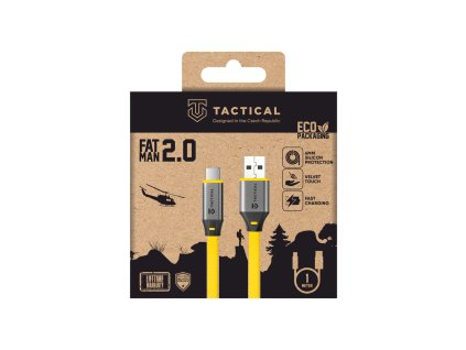 tactical fat man 2 0 cable usb a usb c 1m yellow obr galerie big ies97004109
