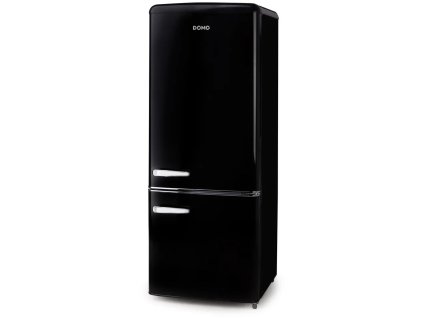 domo do91706r retro lednice s mrazakem dole 147 44 l cerna ien516997