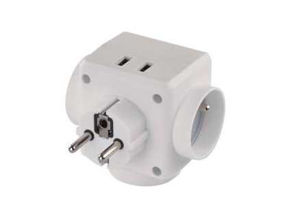 rozbocovaci zasuvka 3 kulata 2 usb ig481665