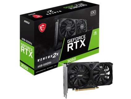 msi nvidia geforce rtx 3050 ventus 2x e 6g oc ien534686
