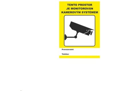 vystrazna nalepka upozorneni na kamerovy system ien142709