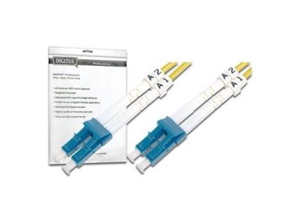DIGITUS Fiber Optic Patch Cord, LC to LCMultimode 50/125 µ, Duplex Length 1m