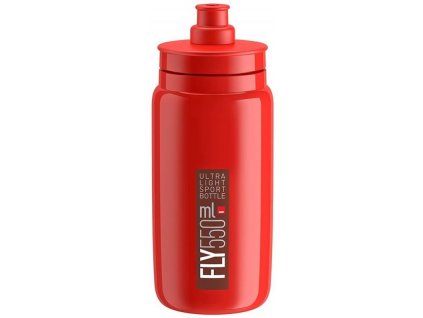 Lahev Elite Fly 550ml, červená/bordo logo