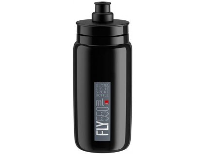 Lahev Elite Fly 550ml, černá/šedé logo