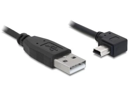 delock kabel usb 2 0 a samec usb mini b 5 pin samec pravouhly 0 5m ien346953