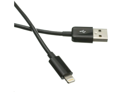c tech usb 2 0 lightning ip5 a vyssi kabel 1m cerny ien314562