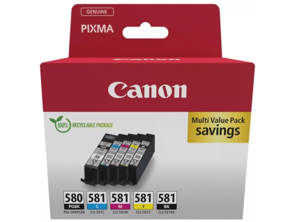 canon pgi 580 cli 581 pgbk c m y bk multi pack ien526638