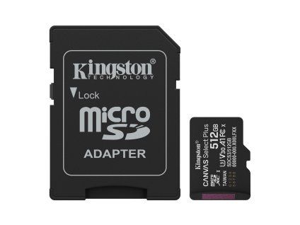 kingston microsdxc 512gb canvas select plus sd adapter ien557370