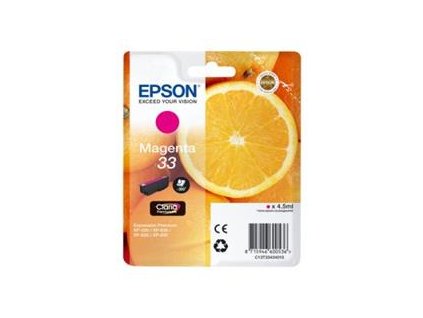 Epson Singlepack 33 Claria Ink T3343 purpurová - originální (C13T33434012)