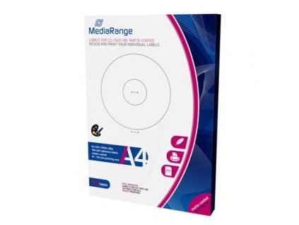 MediaRange CD/DVD/Blu-ray etikety 41mm - 118mm