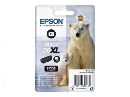 Epson T2631 Singlepack 26XL foto černá - originál (C13T26314012)