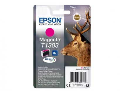 Epson T1303 Magenta 10,1ml pro Stylus SX525WD/SX620FW, Stylus Office BX320FW/BX525WD/BX625FWD - originální (C13T13034012)