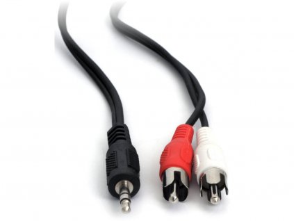 Kabel Jack 3.5mm-2xCINCH M/M 5m (kjackcin5)