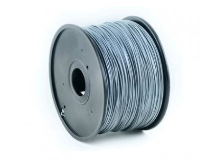 Gembird filament ABS 1.75mm 1kg, stříbrná (3DP-ABS1.75-01-S)