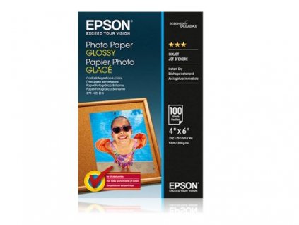 EPSON Photo Paper Glossy 10x15cm, 100 listů, 200g/m2 (C13S042548)