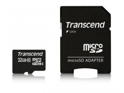 Transcend microSDHC 32GB Class10 (Premium 200x) + adaptér