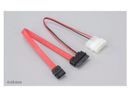 AKASA kabel AK-CB050 SATA pro slim mechaniky, 20cm (AK-CB050)