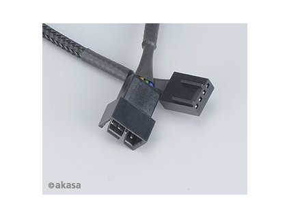 AKASA prodlužovací 4pin PWM a 3pin ventilátory, 30cm