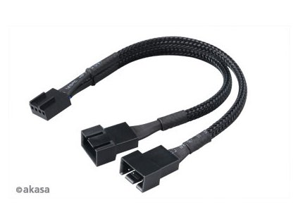 AKASA rozdvojovací kabel AK-CBFA04-15 4PIN konektory pro PWM