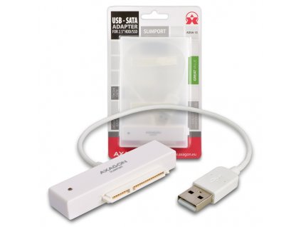AXAGON ADSA-1S SLIMport box, bílý