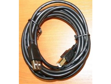 Kabel CABLEXPERT USB A-B 3m 2.0 HQ Black, zlacené kontakty (CCP-USB2-AMBM-10)