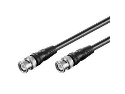 PremiumCord BNC anténní kabel koaxiální satelitní pro audio/video 75 Ohm 1m M/M (ktbmm01)