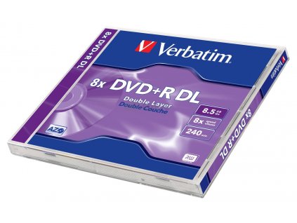 DVD+R VERBATIM 8,5GB 8x DoubleLayer jewel box 1kus