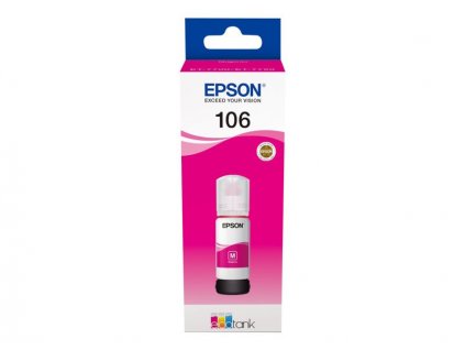 Epson EcoTank 106 Magenta, purpurová (C13T00R340)