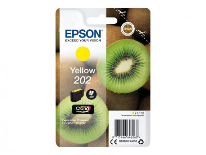 Epson 202 Yellow, žlutá - originální (C13T02F44010)