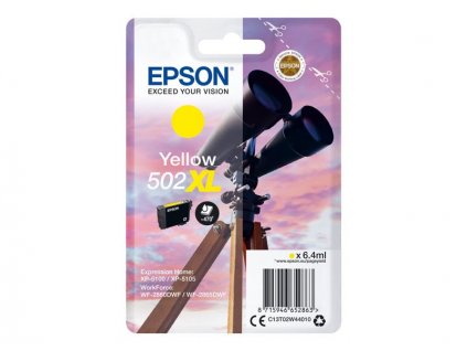 Epson 502XL Yellow, žlutá - originální (C13T02W44010)