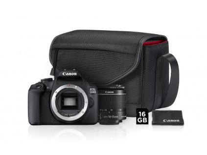 CANON zrcadlovka EOS 2000D + 18-55mm IS II Value Up Kit
