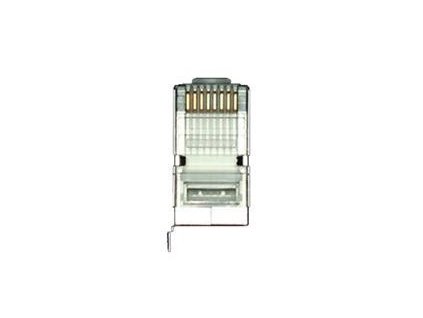 Masterlan konektor STP RJ45,Cat.5e,8p8c,drát,pozlacený,zemnící očko