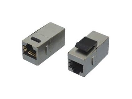EuroLan kombinovaný keystone/spojka, STP, Cat.5e, RJ45 female - RJ45 female