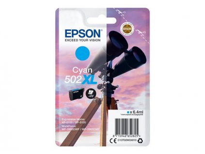 Epson 502XL Cyan, azurová - originální (C13T02W24010)