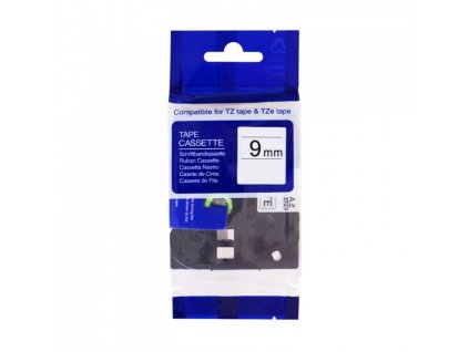 PRINTLINE kompatibilní páska s Brother, TZE-S221, 9mm, černý tisk/bílý podklad, ext. adh. (PLTB111)