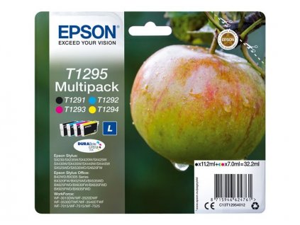 Epson T1295 Multipack 32,2ml pro Stylus SX420W/SX425W/SX525WD/SX620FW, Stylus Office BX305F/BX320FW/BX525WD/BX625FWD - originální (C13T12954012)