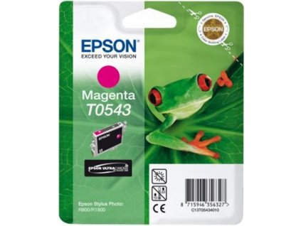 Epson T0543 Magenta Ultra Chrome Hi-Gloss 13ml pro Stylus Photo R800/R1800 - originální (C13T05434010)