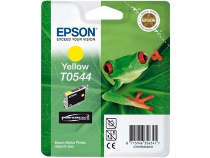 Epson T0544 Yellow Ultra Chrome Hi-Gloss 13ml pro Stylus Photo R800/R1800 - originální (C13T05444010)