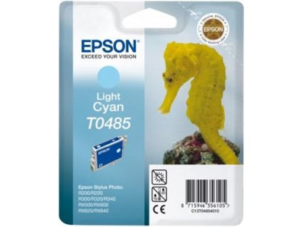 Epson T0485 Light Cyan 13ml pro Stylus Photo R200,R300,R320,R340,RX500,RX600,RX620,RX640 - originální (C13T04854010)