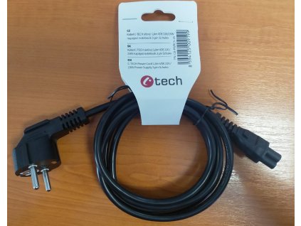 KB Napájecí kabel 220V k AC adaptéru NB 1,8m (kpspu)