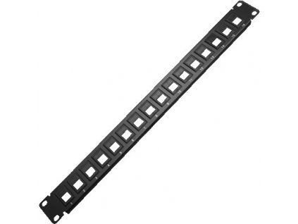 NE PATCH PANEL 19" 16p. neosazený, 1U (3300)