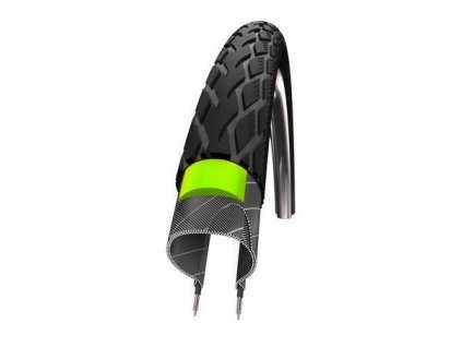 SCHWALBE plášť Marathon 27.5x1.65 GreenGuard + reflexní pruh