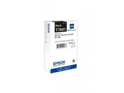 Epson T7891 XXL Black, 65ml, až 4000 stran, pro série WF-5110DW,WF-5190DW,WF-5620DWF,WF-5690DWF - originální (C13T789140)