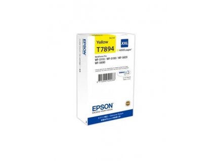 Epson T7894 XXL Yellow, 34ml, až 4000 stran, pro série WF-5110DW,WF-5190DW,WF-5620DWF,WF-5690DWF - originální (C13T789440)