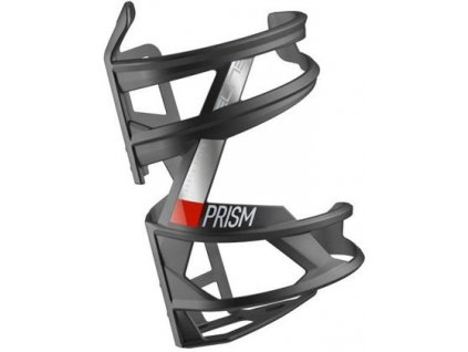 Košík Elite Prism carbon right - černý lesk/červená - na bidon (E0181003)