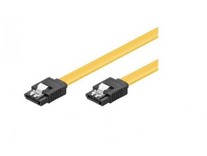 PremiumCord 0,2m SATA 3.0 datový kabel 1.5GBs / 3GBs / 6GBs, kov.západk