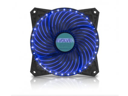 EVOLVEO ventilátor 120mm, LED 33 bodů, modrý