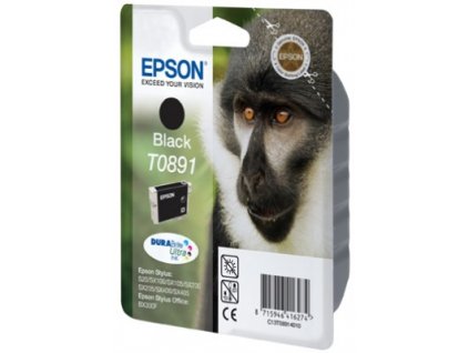 Epson T0891 Black 5,8ml pro Stylus S20/SX100/SX200/SX400 - originální (C13T08914011)