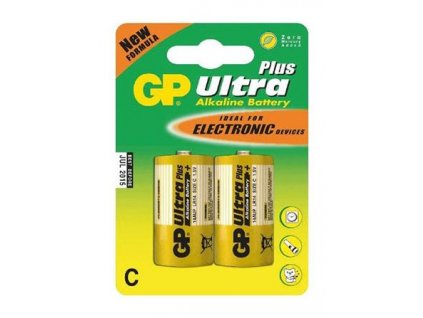 GP Ultra Plus Alkaline R14 (C, malé mono) blister, 2 kusy (1017312000)